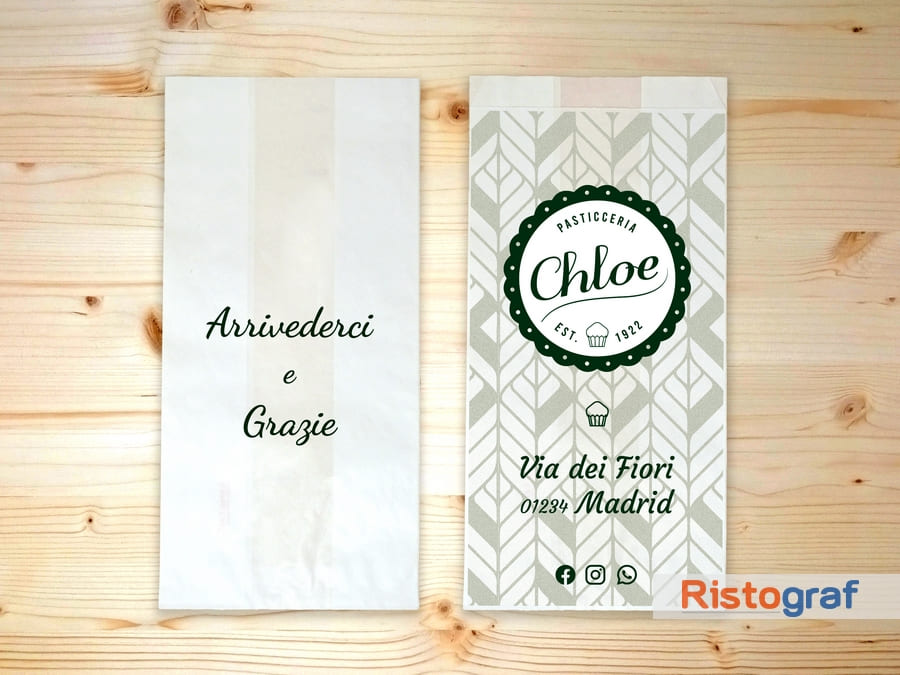 Sacchetti personalizzati stampa solo logo pieno formato